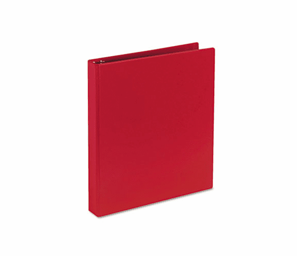AVE27201 Durable EZ-Turn Ring Reference Binder, 11 x 8-1/2, 1" Capacity, Red By AVERY-DENNISON