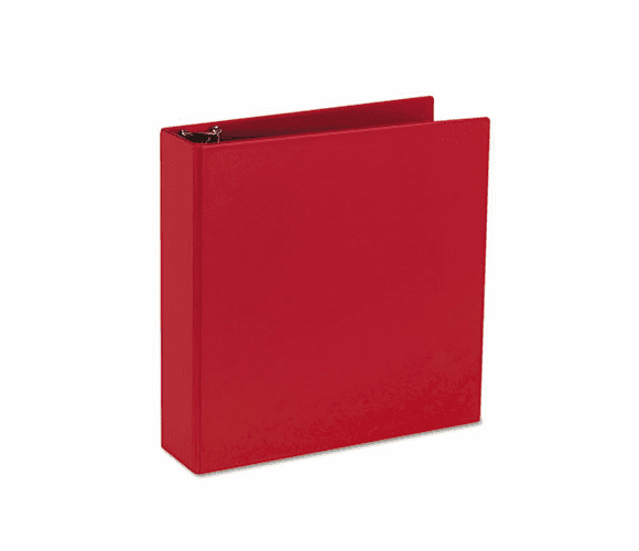 AVE27203 Durable EZ-Turn Ring Reference Binder, 11 x 8-1/2, 2" Capacity, Red By AVERY-DENNISON