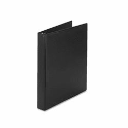 AVE27250 Durable EZ-Turn Ring Reference Binder, 11 x 8-1/2, 1" Capacity, Black By AVERY-DENNISON