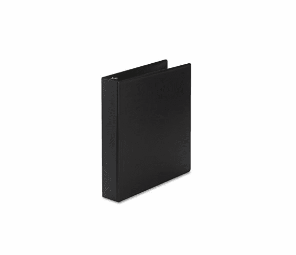 AVE27350 Durable EZ-Turn Ring Reference Binder, 11 x 8-1/2, 1-1/2" Capacity, Black By AVERY-DENNISON