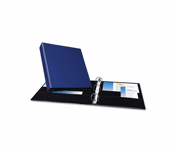 AVE27351 Durable EZ-Turn Ring Reference Binder, 11 x 8-1/2, 1-1/2" Capacity, Blue By AVERY-DENNISON