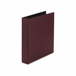 AVE27352 Durable EZ-Turn Ring Reference Binder, 11 x 8-1/2, 1-1/2" Cap, Burgundy By AVERY-DENNISON