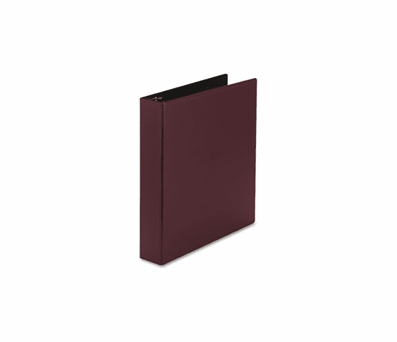 AVE27352 Durable EZ-Turn Ring Reference Binder, 11 x 8-1/2, 1-1/2" Cap, Burgundy By AVERY-DENNISON