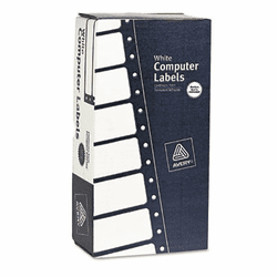AVE4015 Dot Matrix Printer Address Labels, 1 Across, 15/16 x 5, White, 5000/Box By AVERY-DENNISON