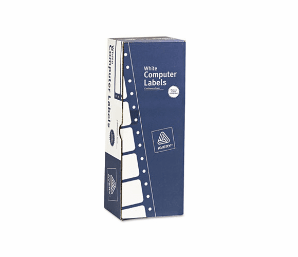 AVE4018 Dot Matrix Removable Address Labels, 15/16 x 3-1/2, White, 5000/Box By AVERY-DENNISON
