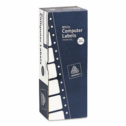 AVE4020 Dot Matrix Printer Address Labels, 1 Across, 15/16 x 3, White, 5000/Box By AVERY-DENNISON