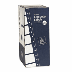 AVE4022 Dot Matrix Printer Address Labels, 1 Across, 1-15/16 x 4, White, 5000/Box By AVERY-DENNISON