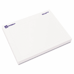 AVE45147 Name Badge Label Pads, 2-7/16 x 3-3/8, White, 40/Pack By AVERY-DENNISON