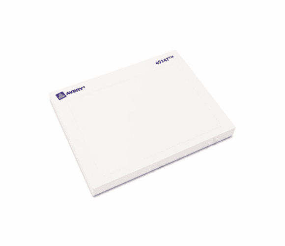 AVE45147 Name Badge Label Pads, 2-7/16 x 3-3/8, White, 40/Pack By AVERY-DENNISON