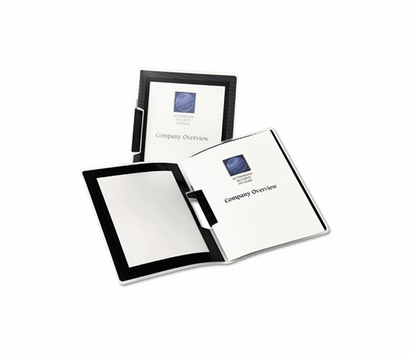 AVE47852 Polypropylene Report Cover, Swing Clip, Letter, Clear/Black, 2/Pack By AVERY-DENNISON