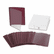 AVE47964 Coated Paper Report Cover, Tang Clip, Letter, 1/2" Capacity, Clear/Red, 25/Box By AVERY-DENNISON