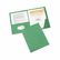 AVE47977 Paper Two-Pocket Report Cover, Tang Clip, Letter, 1/2" Capacity, Green, 25/Box By AVERY-DENNISON