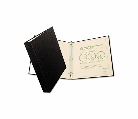 AVE50000 Recyclable Ring Binder With Slant Rings, 1" Capacity, Black By AVERY-DENNISON