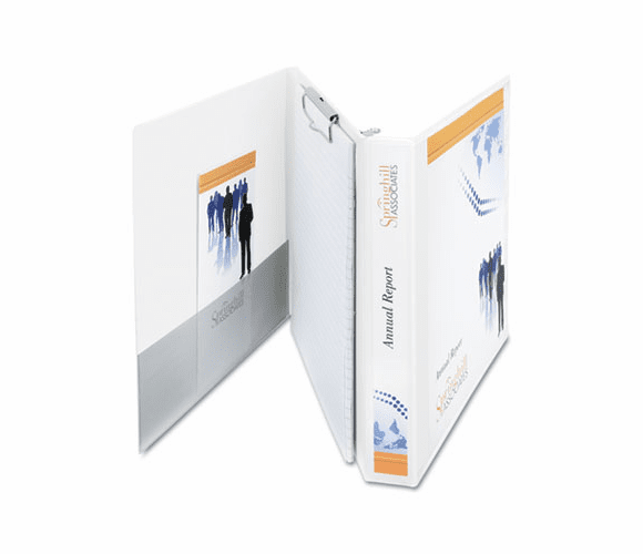AVE63001 Durable View Portfolio Binder With Clipboard, Letter Size, 1-1/2" Cap., White By AVERY-DENNISON
