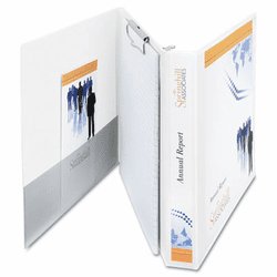 AVE63001 Durable View Portfolio Binder With Clipboard, Letter Size, 1-1/2" Cap., White By AVERY-DENNISON