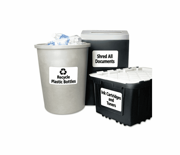 AVE6579 Permanent ID Laser Labels, 5 x 8-1/8, White, 100/Pack By AVERY-DENNISON