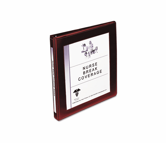 AVE68027 Framed View Binder With Slant Rings, 1/2" Capacity, Maroon By AVERY-DENNISON
