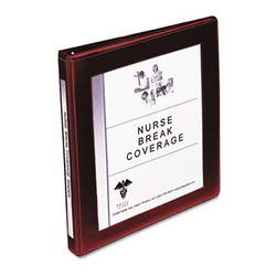 AVE68027 Framed View Binder With Slant Rings, 1/2" Capacity, Maroon By AVERY-DENNISON