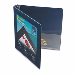 AVE68051 Framed View Binder With Slant Rings, 1/2" Capacity, Navy Blue By AVERY-DENNISON