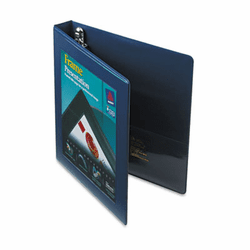 AVE68055 Framed View Binder With One Touch Locking EZD Rings, 1" Capacity, Navy Blue By AVERY-DENNISON