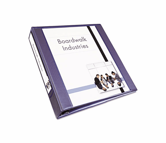 AVE68083 Design Edge Presentation View Binder, 1-1/2" Capacity, Metallic Blue By AVERY-DENNISON