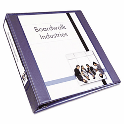 AVE68083 Design Edge Presentation View Binder, 1-1/2" Capacity, Metallic Blue By AVERY-DENNISON