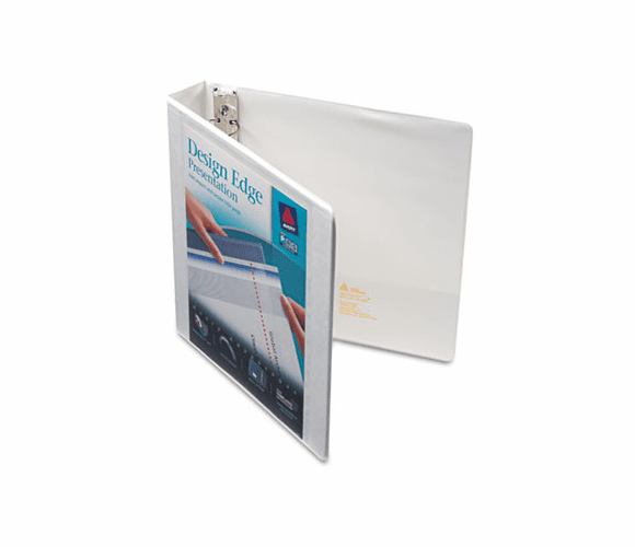 AVE68085 Design Edge Presentation View Binder, 1-1/2" Capacity, White By AVERY-DENNISON