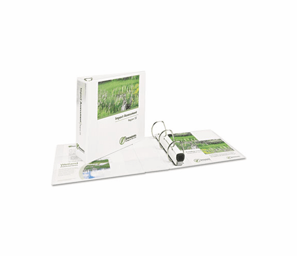 AVE79195 Nonstick Heavy-Duty EZD Reference View Binder, 1-1/2" Capacity, White By AVERY-DENNISON
