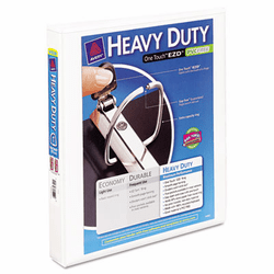 AVE79199 Nonstick Heavy-Duty EZD Reference View Binder, 1" Capacity, White By AVERY-DENNISON