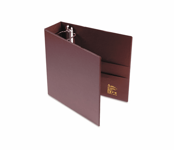 AVE79363 Heavy-Duty Vinyl EZD Ring Reference Binder, 3" Capacity, Maroon By AVERY-DENNISON