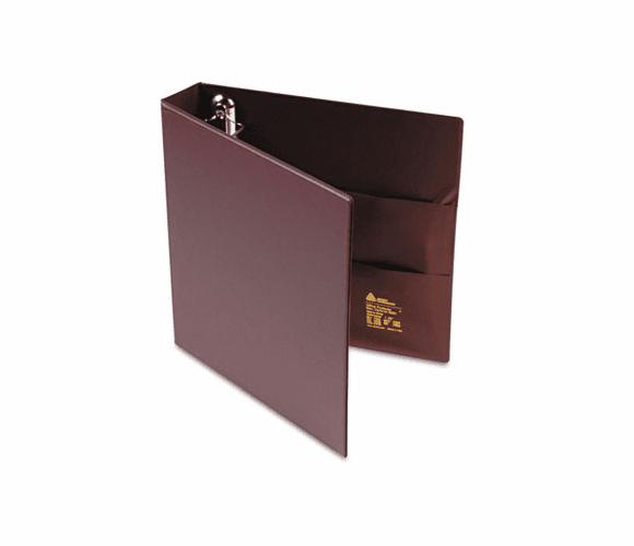 AVE79365 Heavy-Duty Vinyl EZD Ring Reference Binder, 1-1/2" Capacity, Maroon By AVERY-DENNISON