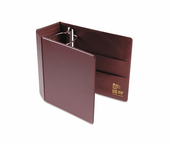 AVE79366 Heavy-Duty Vinyl EZD Reference Binder With Finger Hole, 5" Cap, Maroon By AVERY-DENNISON