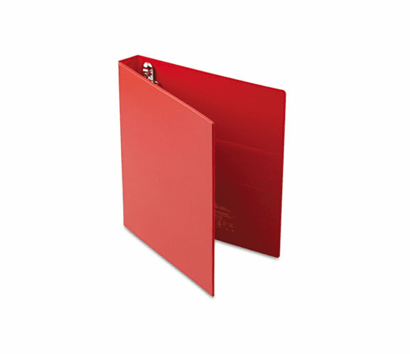 AVE79589 Heavy-Duty Vinyl EZD Ring Reference Binder, 1" Capacity, Red By AVERY-DENNISON