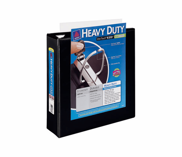 AVE79693 Nonstick Heavy-Duty EZD Reference View Binder, 3" Capacity, Black By AVERY-DENNISON