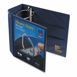 AVE79806 Nonstick Heavy-Duty EZD Reference View Binder, 5" Capacity, Navy Blue By AVERY-DENNISON