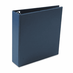 AVE79822 Heavy-Duty Vinyl EZD Ring Reference Binder, 2" Capacity, Navy Blue By AVERY-DENNISON