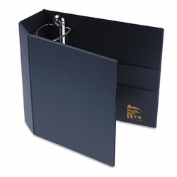 AVE79824 Heavy-Duty Vinyl EZD Ring Reference Binder, 4" Capacity, Navy Blue By AVERY-DENNISON