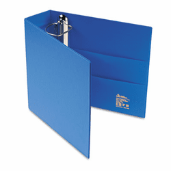 AVE79883 Heavy-Duty Vinyl EZD Ring Reference Binder, 3" Capacity, Blue By AVERY-DENNISON