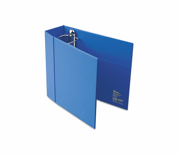 AVE79884 Heavy-Duty Vinyl EZD Ring Reference Binder, 4" Capacity, Blue By AVERY-DENNISON