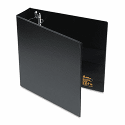 AVE79982 Heavy-Duty Vinyl EZD Ring Reference Binder, 2" Capacity, Black By AVERY-DENNISON