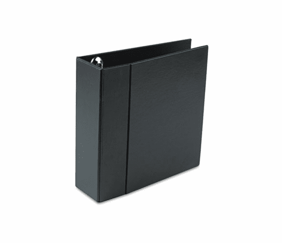 AVE79984 Heavy-Duty Vinyl EZD Ring Reference Binder, 4" Capacity, Black By AVERY-DENNISON