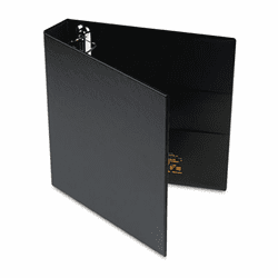 AVE79985 Heavy-Duty Vinyl EZD Ring Reference Binder, 1-1/2" Capacity, Black By AVERY-DENNISON