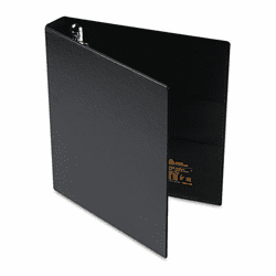 AVE79989 Heavy-Duty Vinyl EZD Ring Reference Binder, 1" Capacity, Black By AVERY-DENNISON