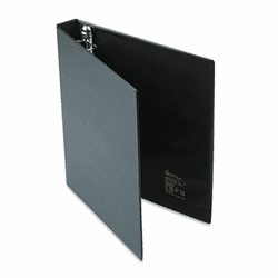 AVE79990 Heavy-Duty Vinyl EZD Ring Reference Binder, Label Holder, 1" Capacity, Black By AVERY-DENNISON