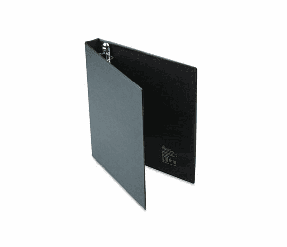 AVE79990 Heavy-Duty Vinyl EZD Ring Reference Binder, Label Holder, 1" Capacity, Black By AVERY-DENNISON