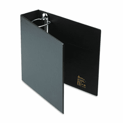 AVE79993 Heavy-Duty Vinyl EZD Ring Reference Binder, Label Holder, 3" Capacity, Black By AVERY-DENNISON