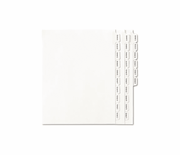 AVE82105 Allstate-Style Legal Index Dividers, 25-Tab, Exhibit A-Z, Letter, White, 26/Pack By AVERY-DENNISON