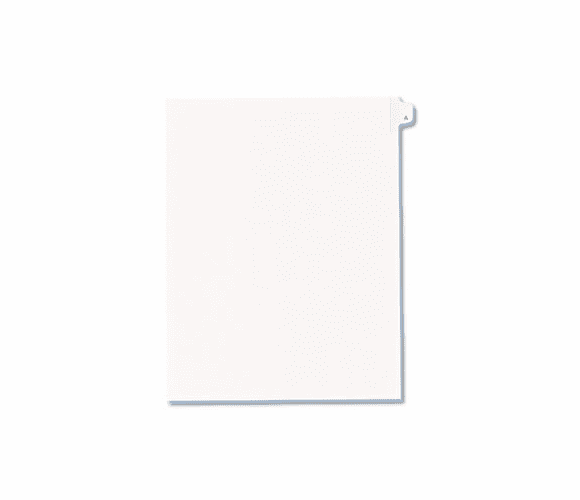AVE82163 Allstate-Style Legal Side Tab Divider, Title: A, Letter, White, 25/Pack By AVERY-DENNISON