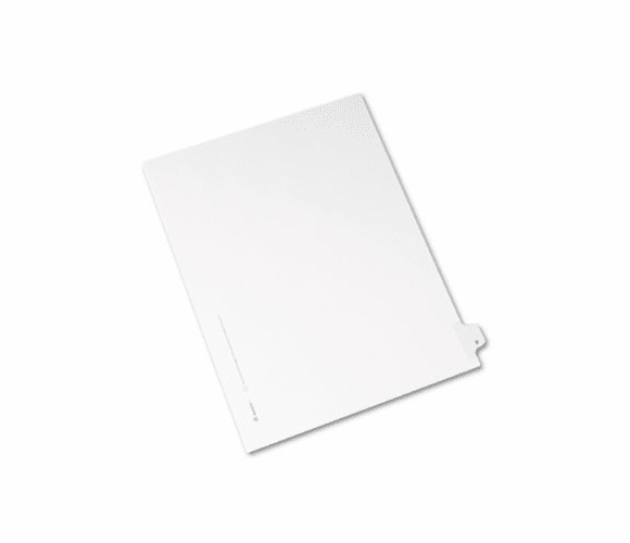 AVE82164 Allstate-Style Legal Side Tab Divider, Title: B, Letter, White, 25/Pack By AVERY-DENNISON