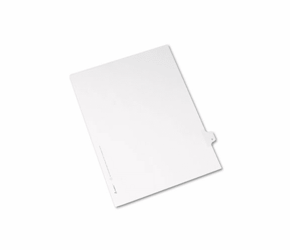 AVE82168 Allstate-Style Legal Side Tab Divider, Title: F, Letter, White, 25/Pack By AVERY-DENNISON